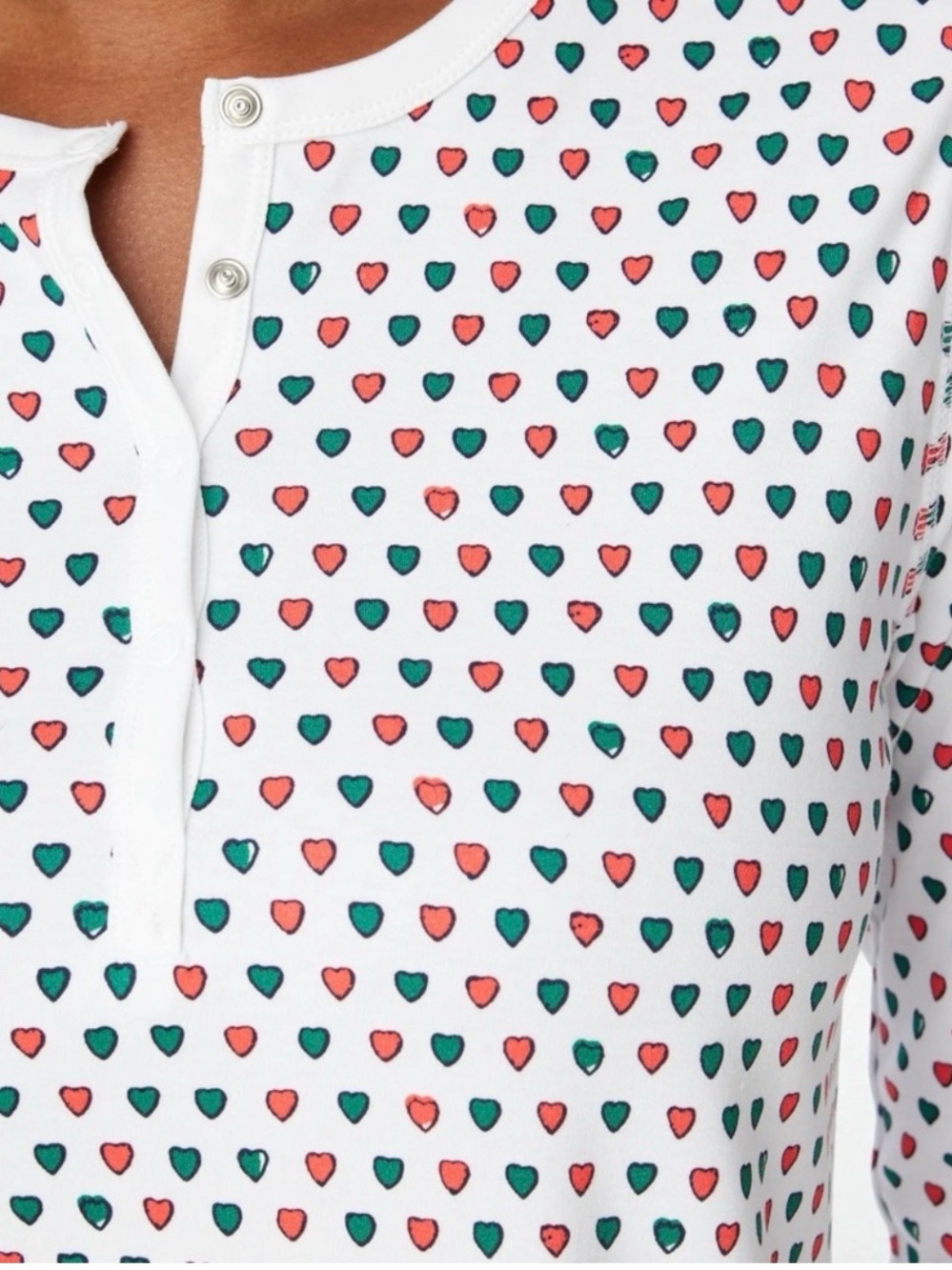 Roller Rabbit Holiday Hearts Henley Pajama Set Limited Edition